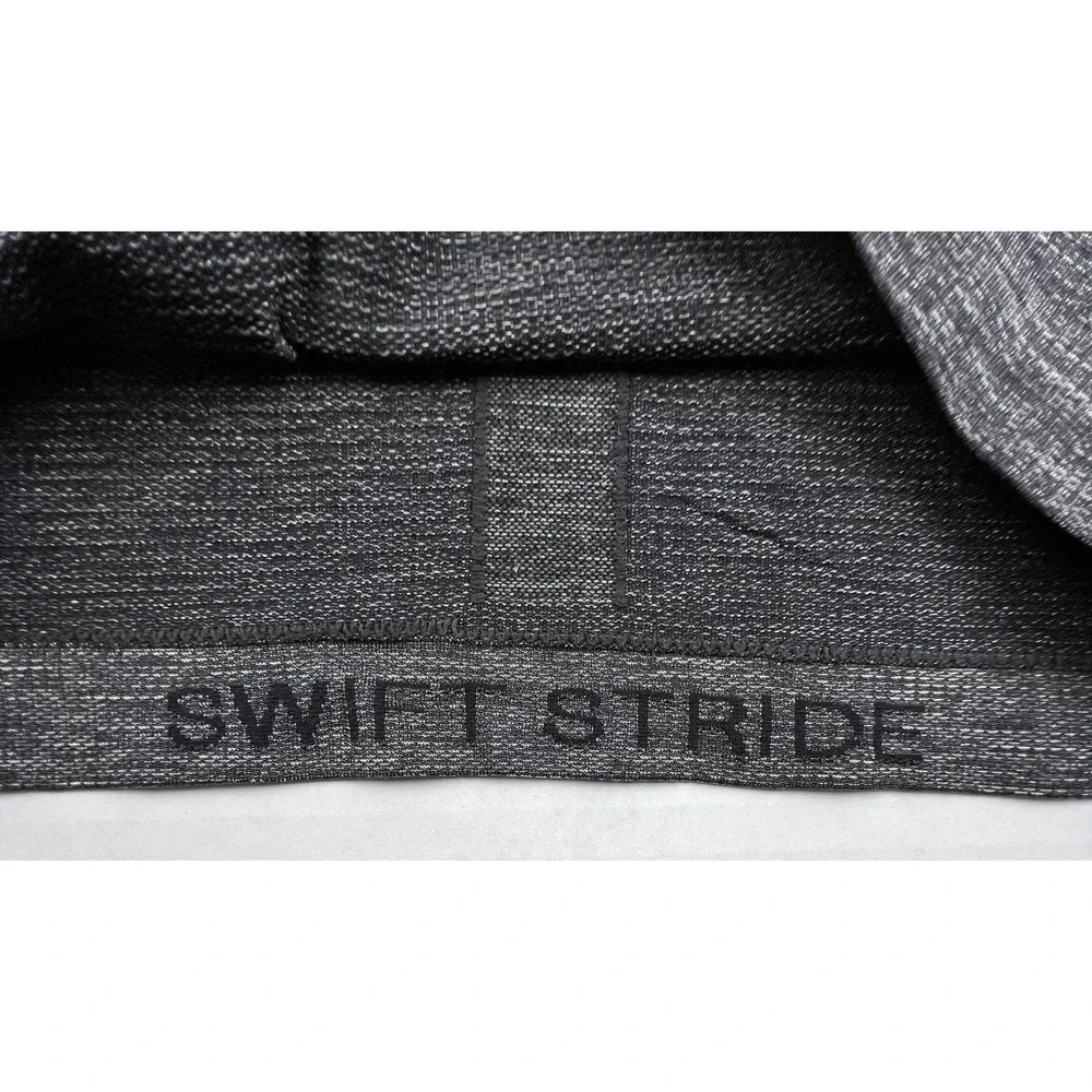 LULULEMON Swiftly Tech Long Sleeve Crew 2 Dark Gray Black Space-Dye Hip Length